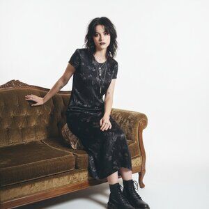 Vintage Gap Womens Asian‎ Inspired Maxi Dress Size 2 Oriental Y2K 90s Whimsigoth